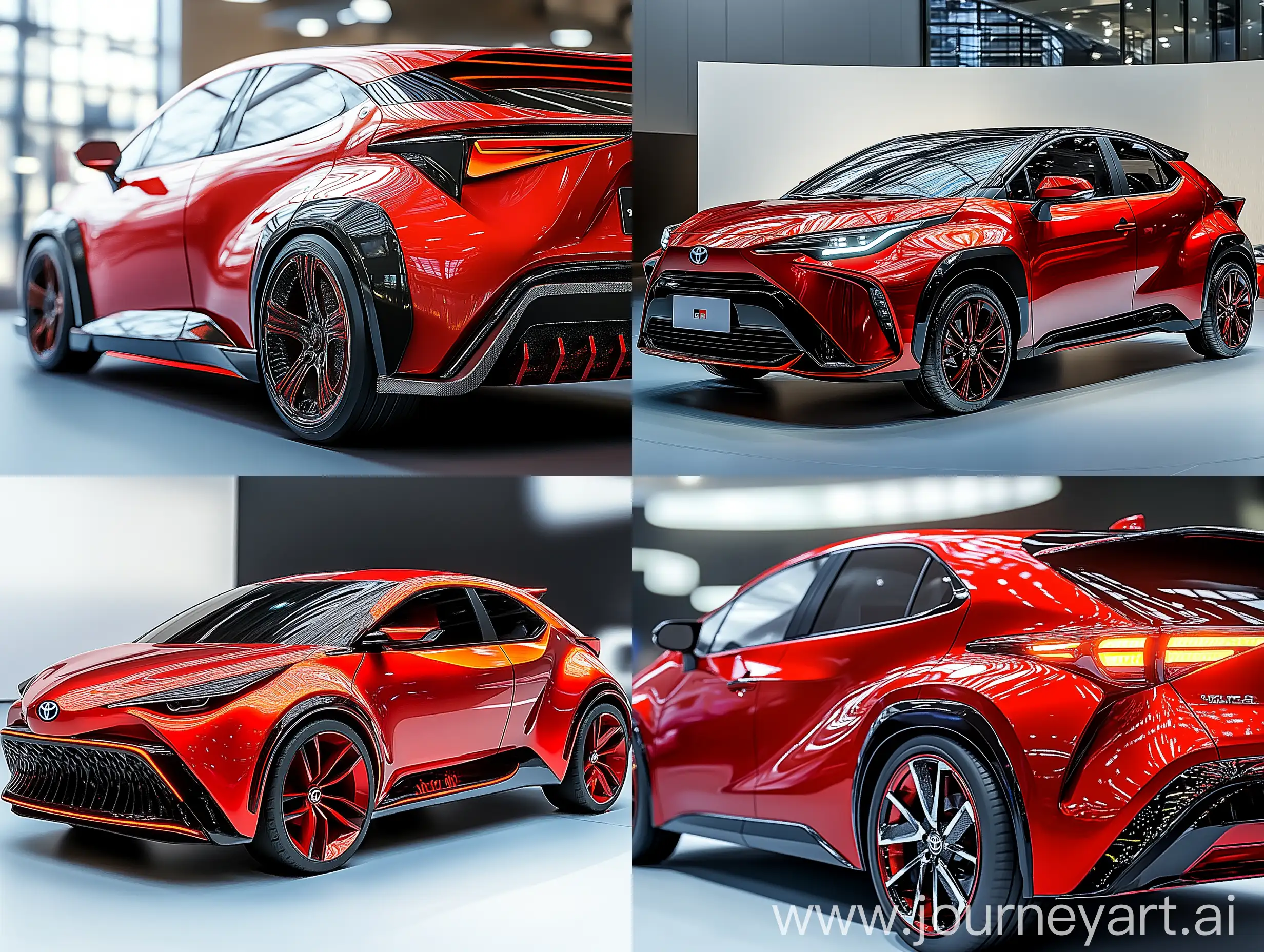 The-Red-Fire-2025-Toyota-Aqua-at-International-Exhibition