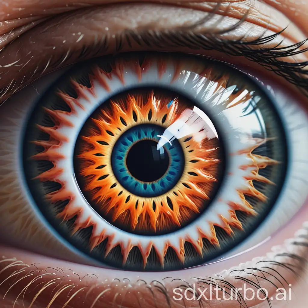 create images of an eye with other pictures inside