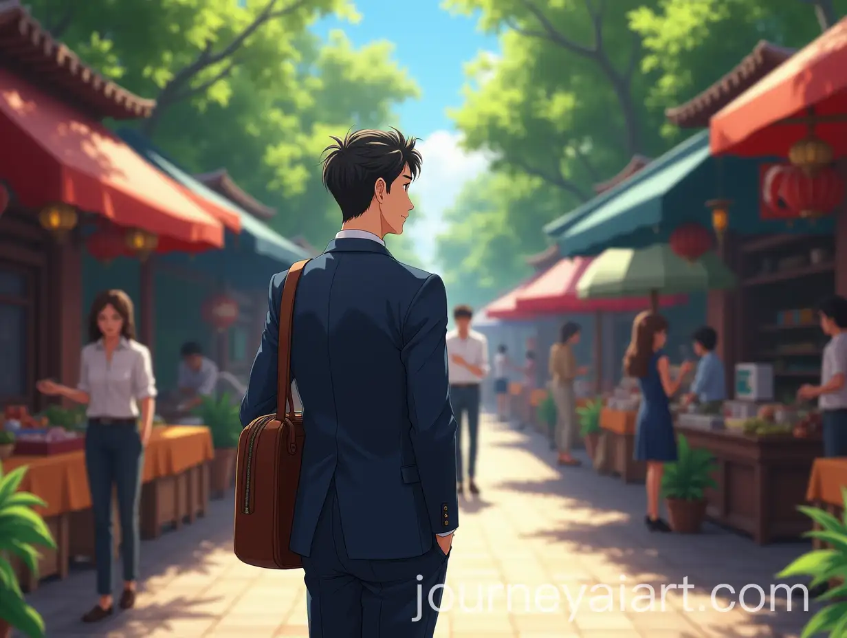 Corporate-Executive-Observing-Bustling-Marketplace-in-Exotic-Foreign-Town