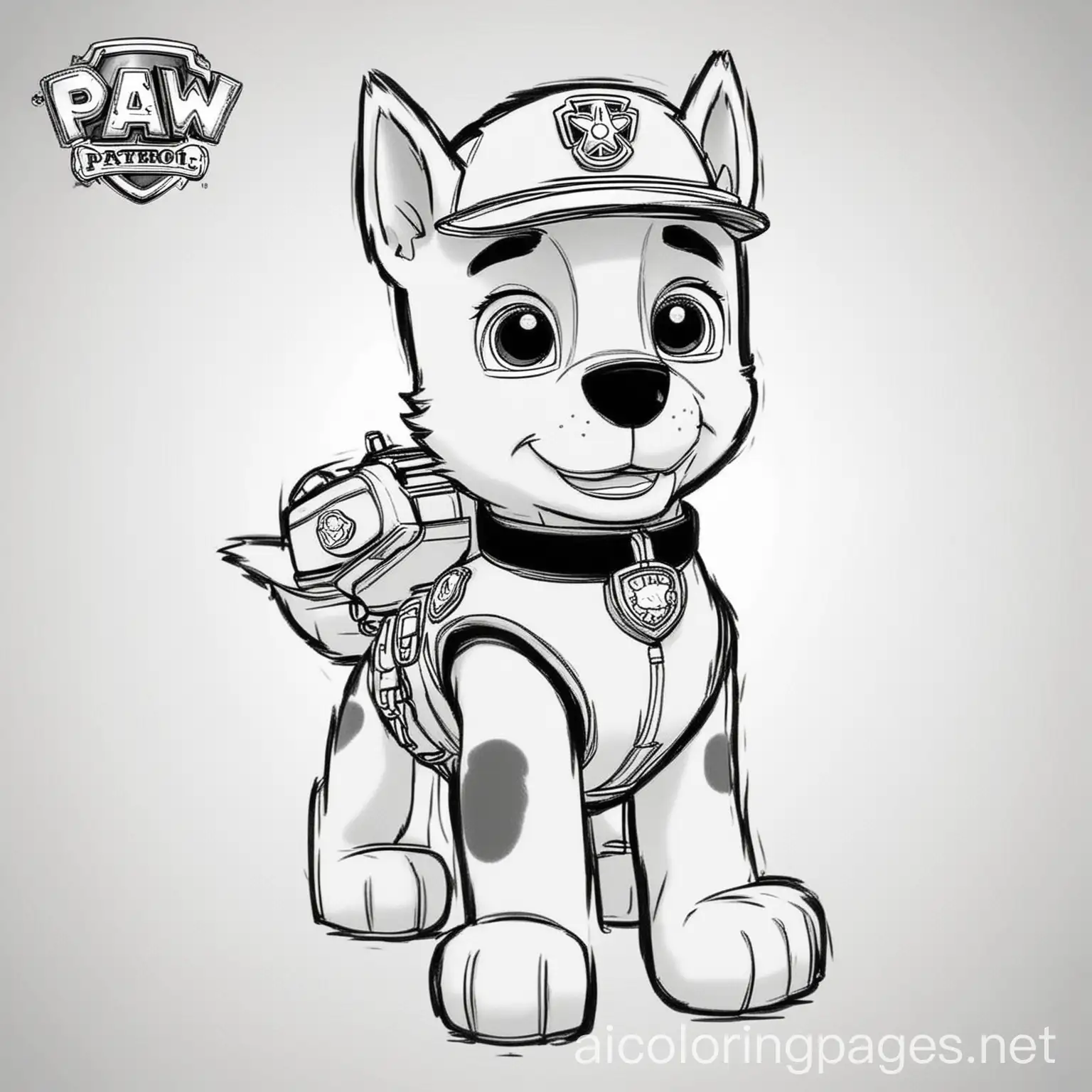 Paw-Patrol-Coloring-Book-Simple-Line-Art-for-Kids