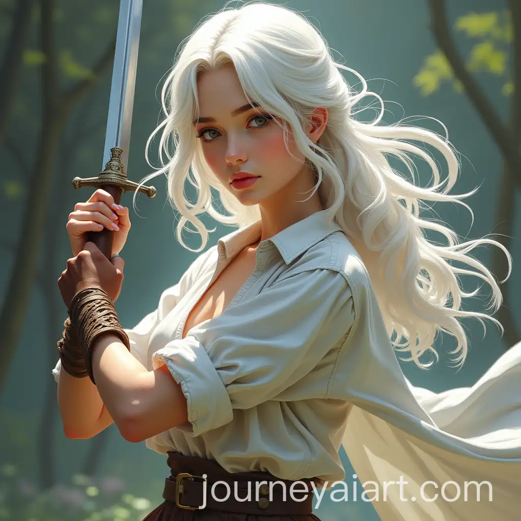 Young-Female-Duelist-with-Rapier-and-Loose-White-Hair