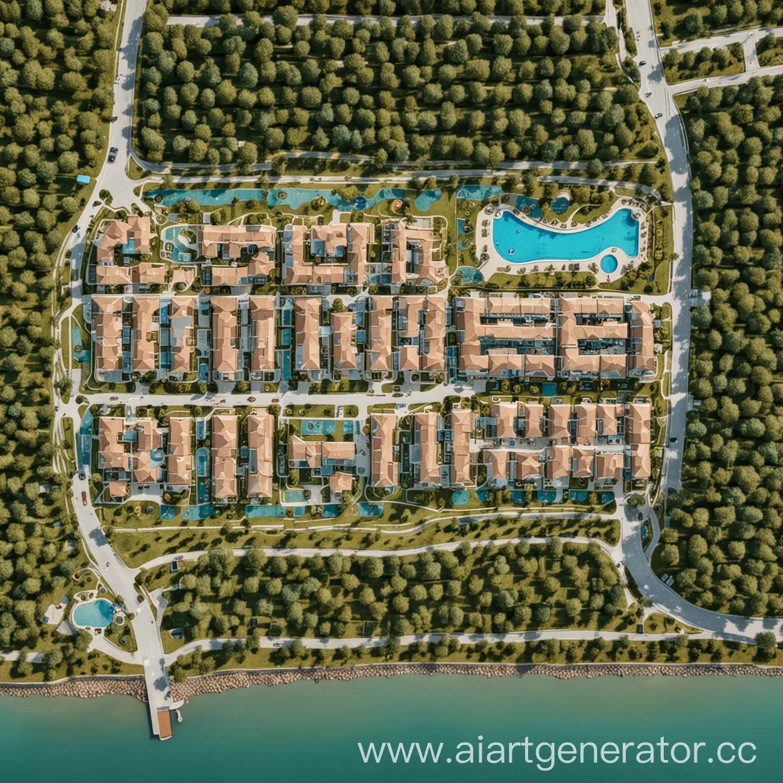 Site-Plan-of-500-Villas-with-Water-View-Green-Space-and-Covered-Sidewalks