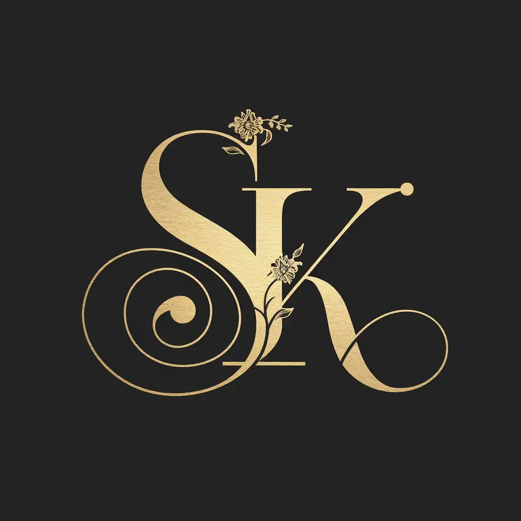 Luxury-and-Elegant-Logo-Design-Featuring-Shakila-Khademi-Initials-in-Metallic-Gold