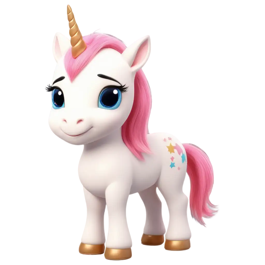 Cuddly-Unicorn-in-Disney-Animation-Style-PNG-Image-Creation-for-Enhanced-Online-Presence