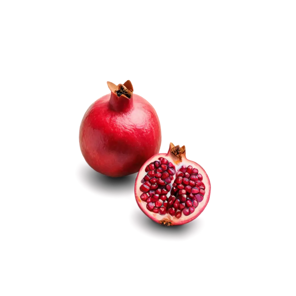 Pomegranate-PNG-Image-with-Half-Pomegranate-in-the-Foreground-for-Creative-Projects