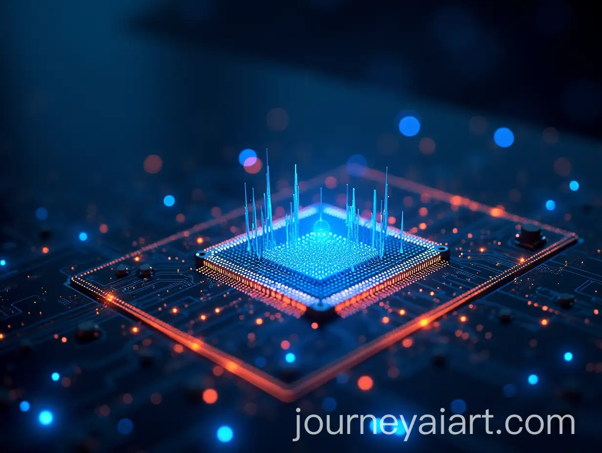 Futuristic-Dubai-Skyline-with-Microchip-Stars-in-Cosmic-Theme
