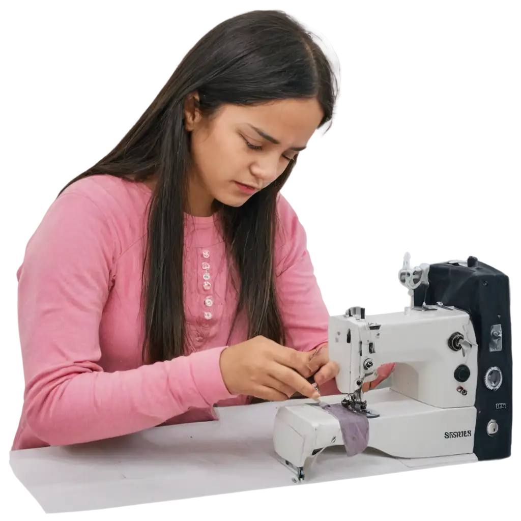 PNG-Image-of-a-Girl-Stitching-Cloth-in-a-Stitching-Shop-Creative-AI-Art-Prompt