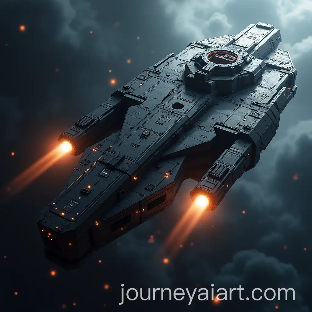 Superheavy-Battleship-of-a-Fictional-Imperium-in-Space-SciFi-Setting