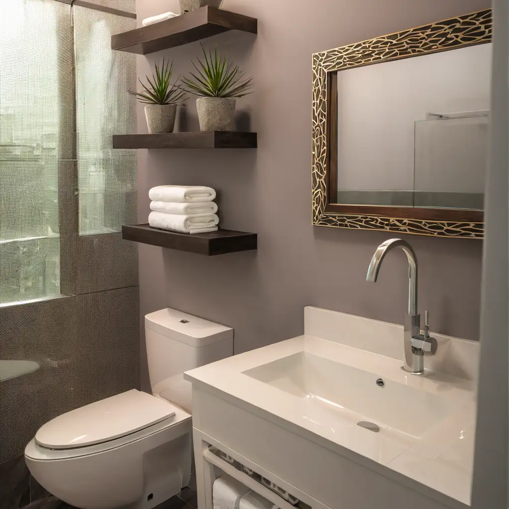 Modern-Bathroom-Design-with-Sleek-Fixtures-and-Elegant-Finishes