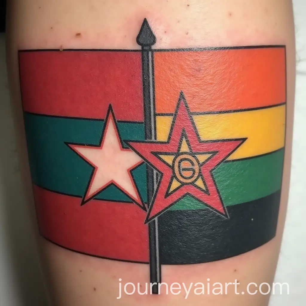 Karen-and-Kachin-Flags-Tattoo-Design