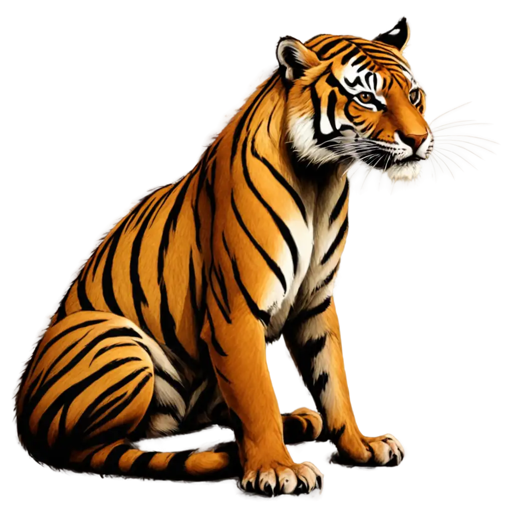 Harimau-Doodle-PNG-Capture-the-Wild-Essence-in-HighQuality-Format