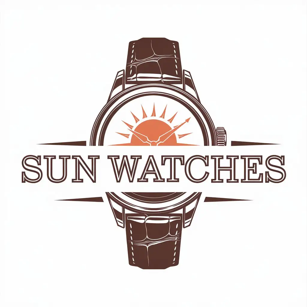 LOGO Design for Sun Watches Vector Watch Image with Technology Industry Theme