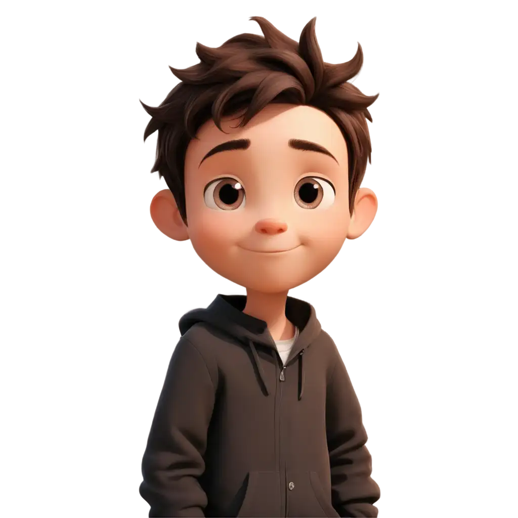 PNG-Avatar-2D-Boy-with-Brown-Hair-and-Black-Profile-Picture