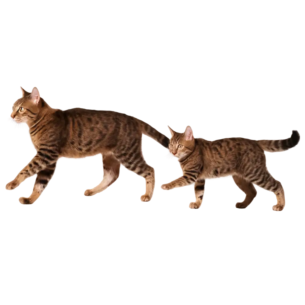 Group-of-Running-Cats-PNG-Image-Side-View-for-HighQuality-Use