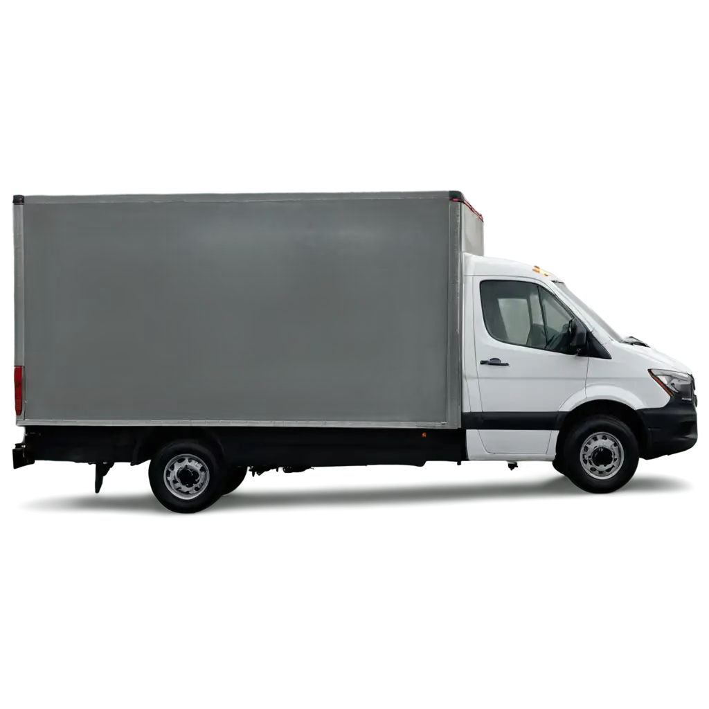 Side-View-Profile-of-a-Delivery-Truck-PNG-HighQuality-and-Versatile-Image-for-Various-Uses