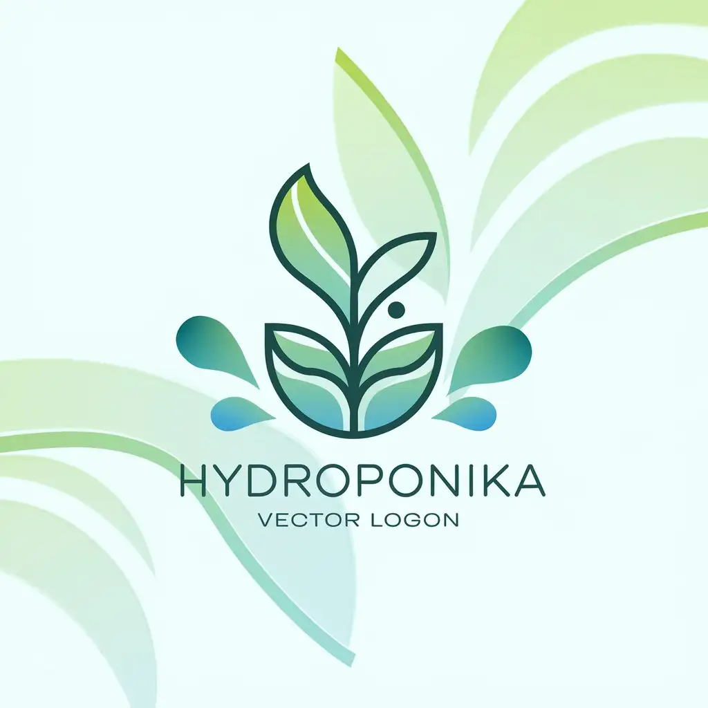 LOGO Design for Hydroponika Modern Sustainable and GrowthInspired with Stylized Plant Elements