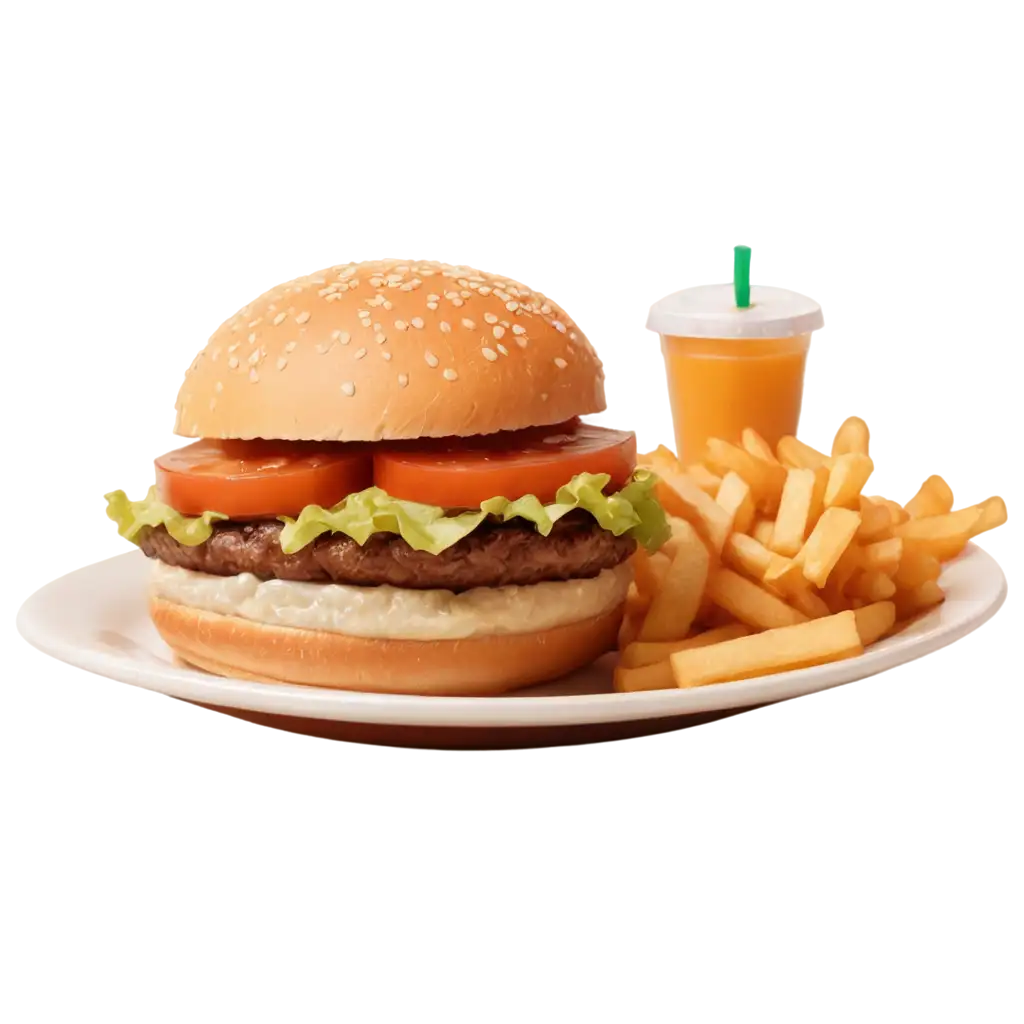 Burger-in-Space-PNG-Image-for-Creative-Visuals-and-Designs