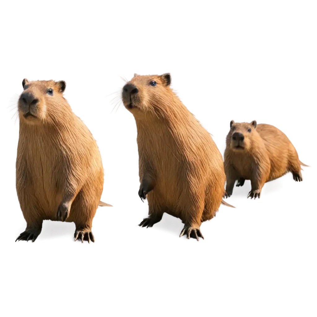 10-Capybaras-PNG-Image-Perfect-for-Fun-and-Whimsical-Digital-Creations