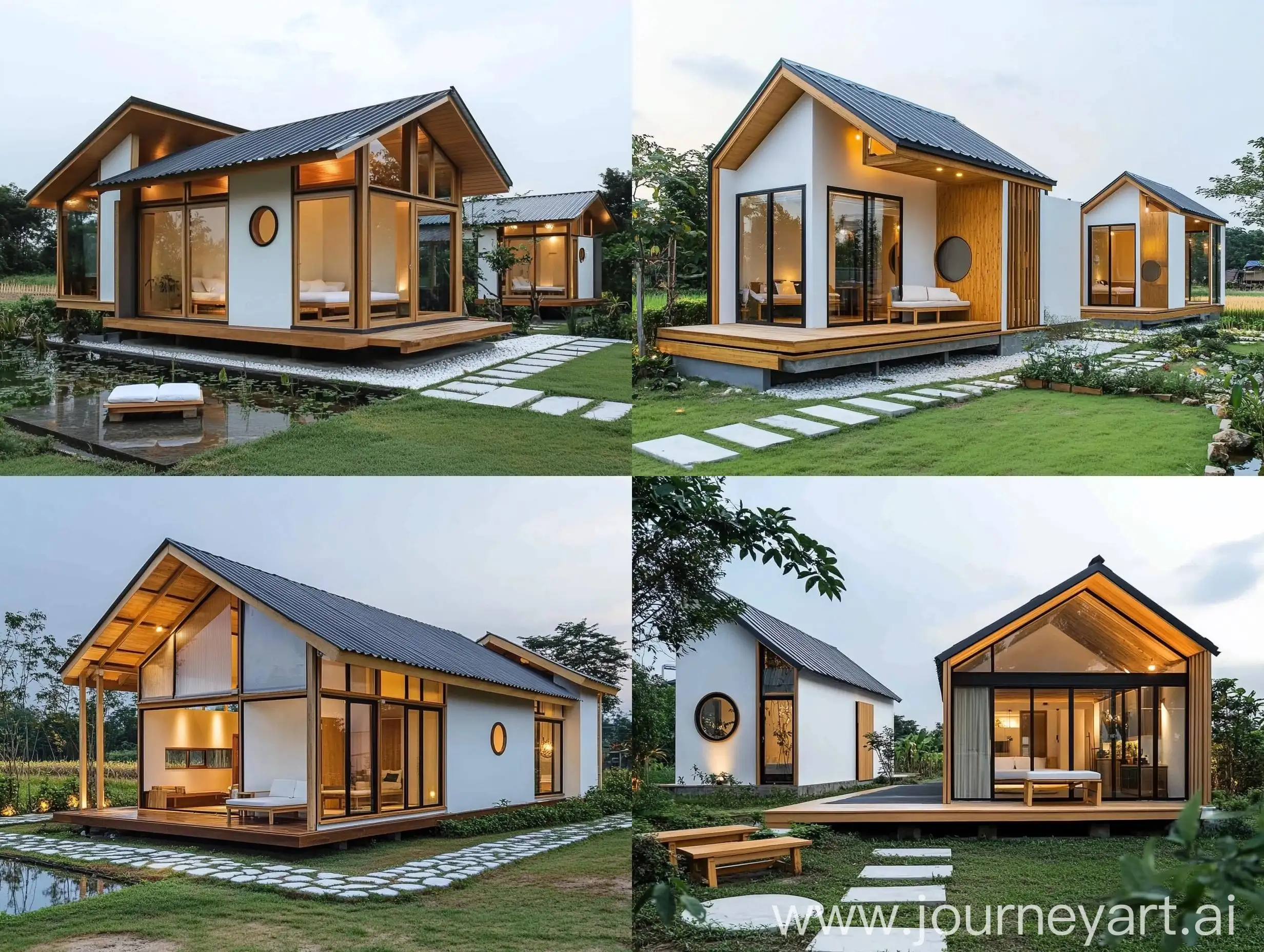 Rural-Thai-House-with-Gable-Roof-and-Garden-Lights