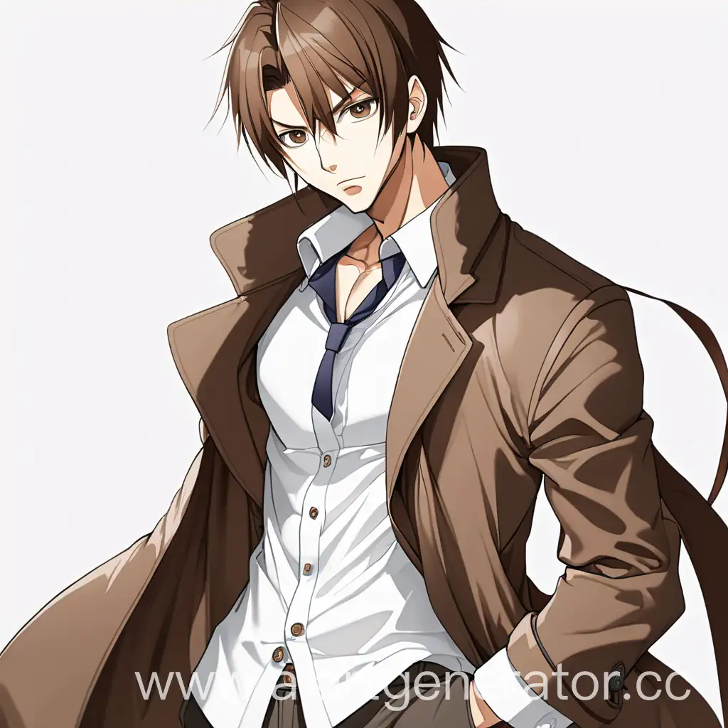 Anime-Man-in-Pose-of-Superiority-with-Long-Brown-Coat-and-White-Shirt