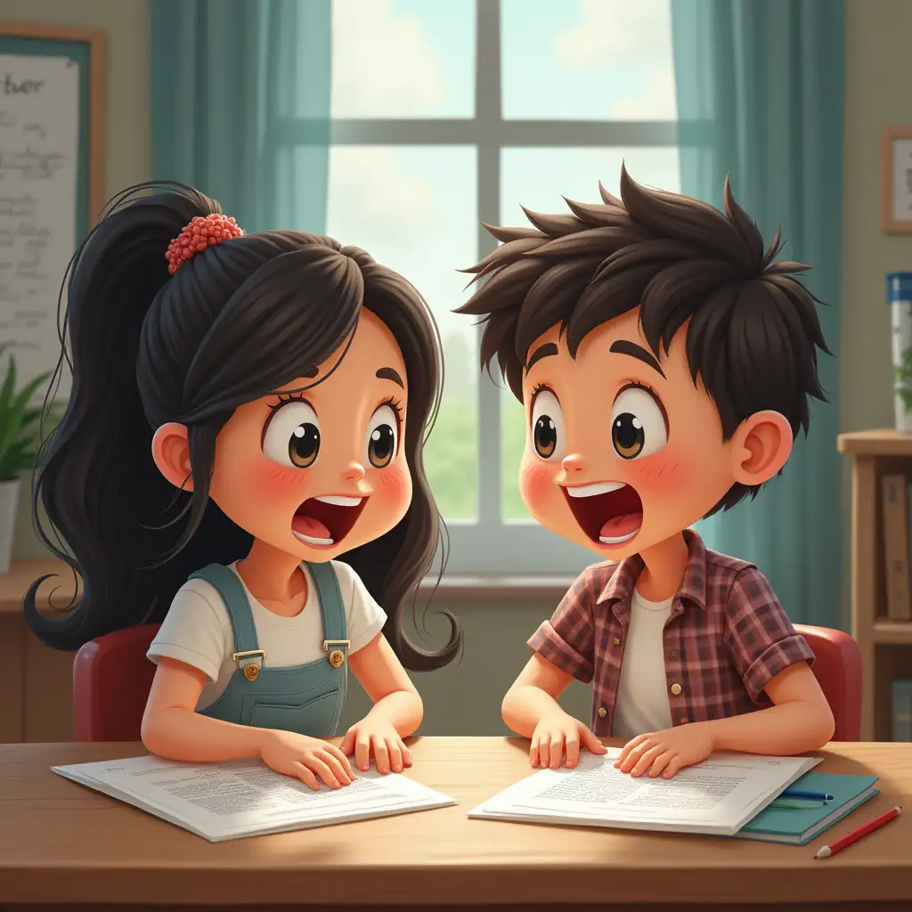 Fourth-Grade-Students-Celebrating-Test-Success-with-Triumph