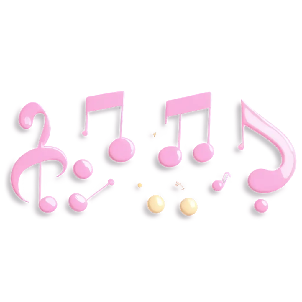 3D-KawaiiStyle-Musical-Elements-PNG-with-Glossy-Pastel-Notes-Clefs-and-Instruments-for-Creative-Use