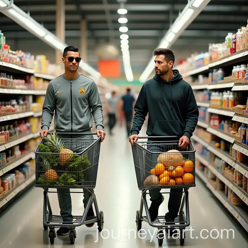 Ronaldo-and-Messi-Face-Off-in-Grocery-Aisle-Showdown