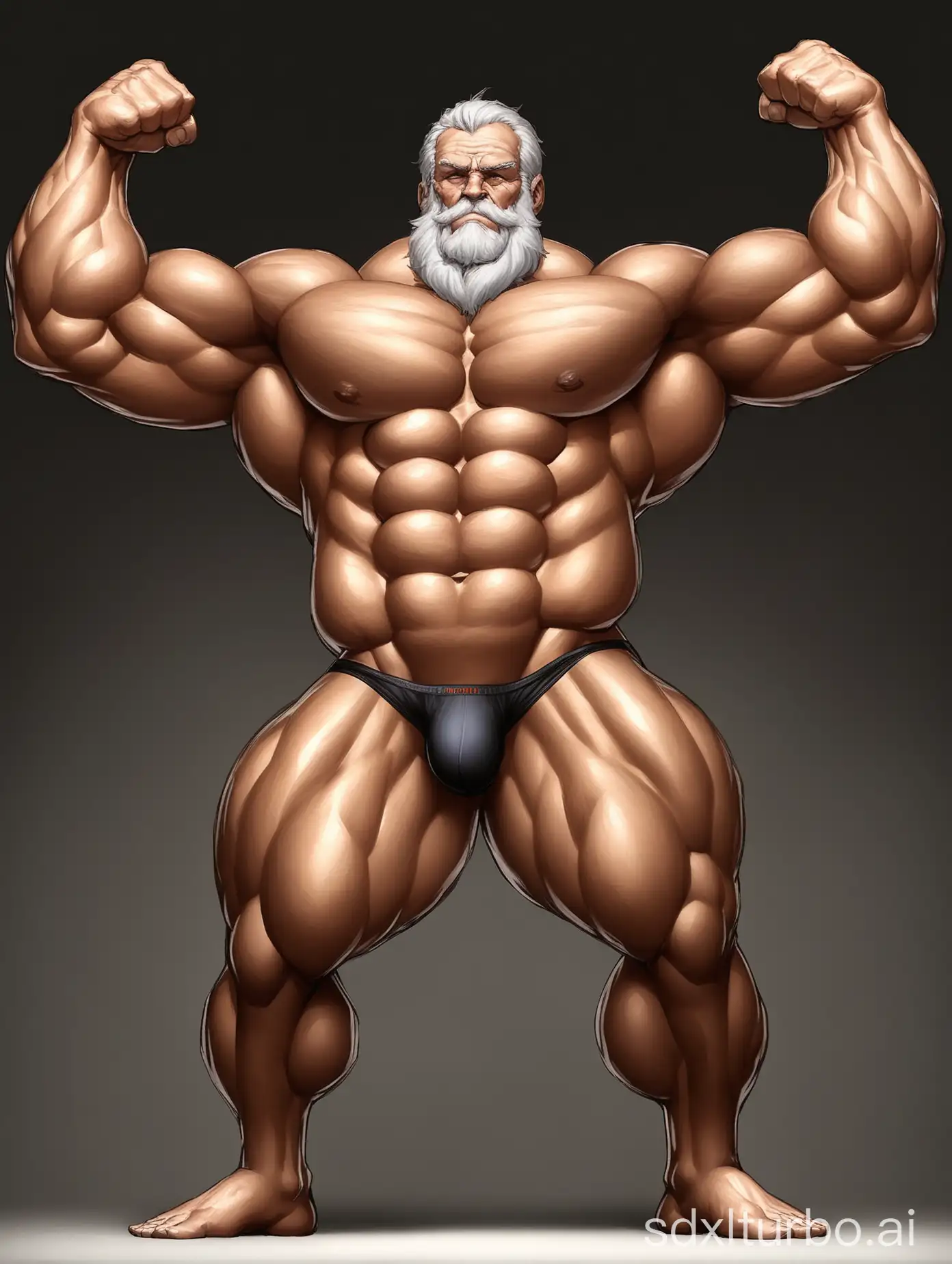 Muscular-Old-Man-Flexing-Huge-Biceps-in-Underwear