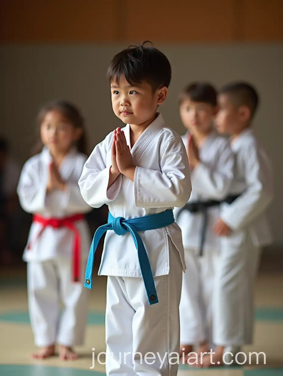 Young-Karate-Student-Bowing-in-Traditional-Ceremony