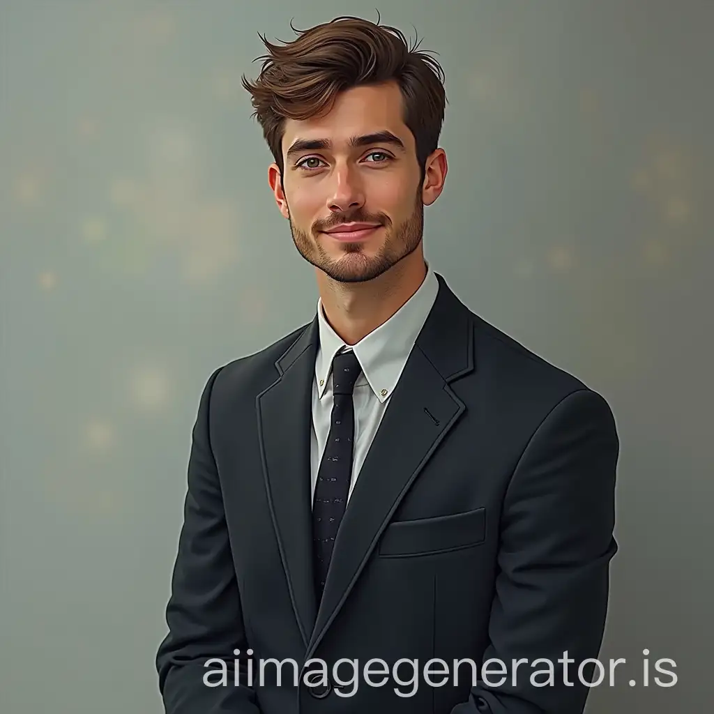 user_prompt: business man formal wear art photo, single person