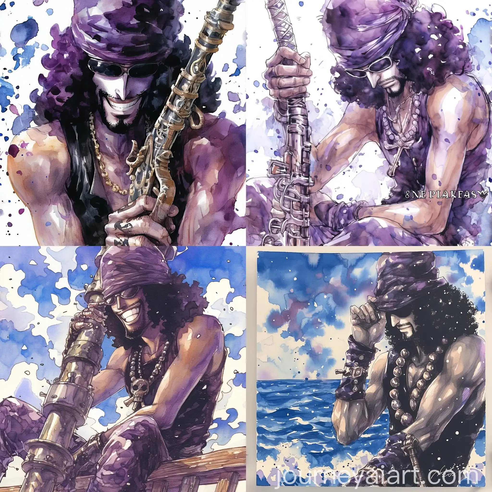 Watercolor-Pirate-Character-from-Manga-One-Piece-Style