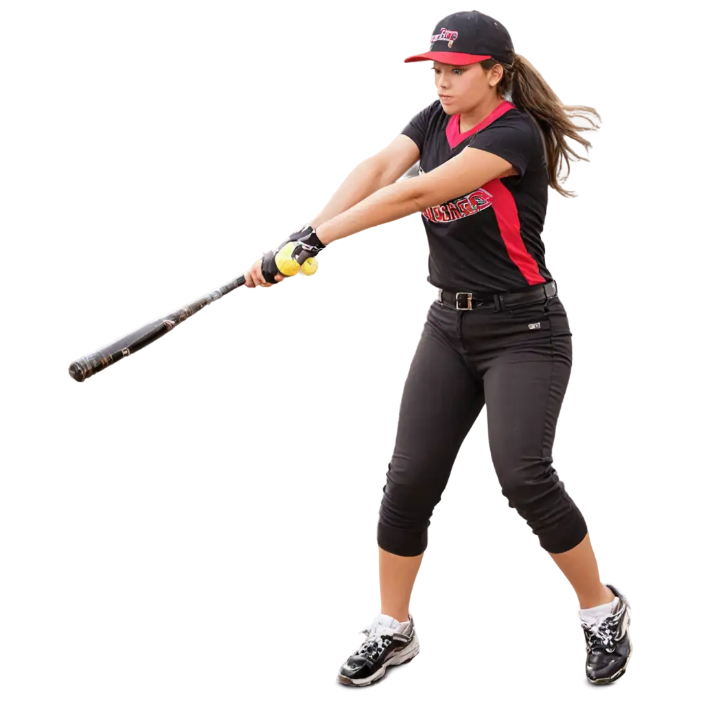 Girl-Playing-Softball-PNG-HighQuality-Image-for-Your-Creative-Projects