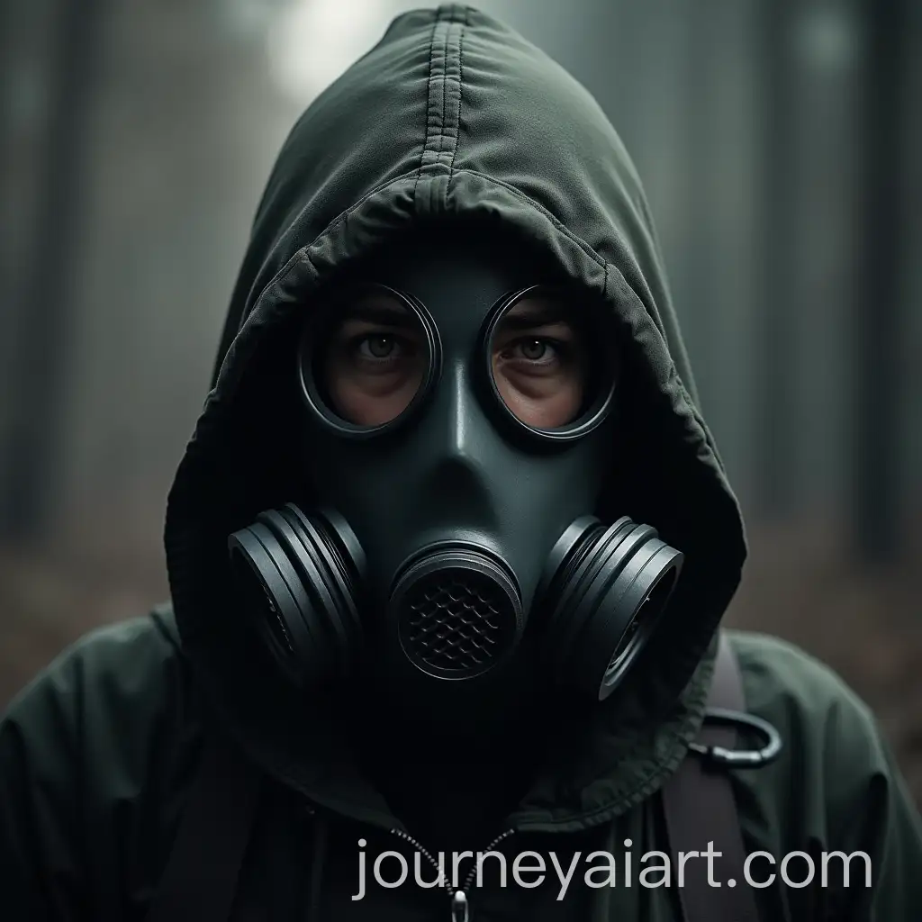 Portrait-of-a-Man-Wearing-a-Gas-Mask-and-Hood-in-Underrail-Style