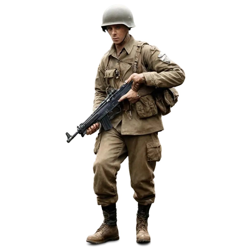 Realistic-HDR-PNG-Image-of-a-World-War-II-Soldier-Enhance-Historical-Visual-Impact