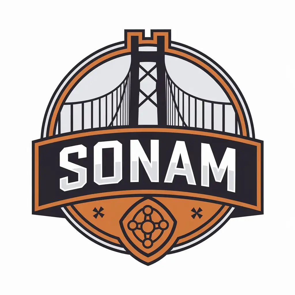 LOGO-Design-For-SONAM-Modern-Bridge-Theme-in-Technology-Industry