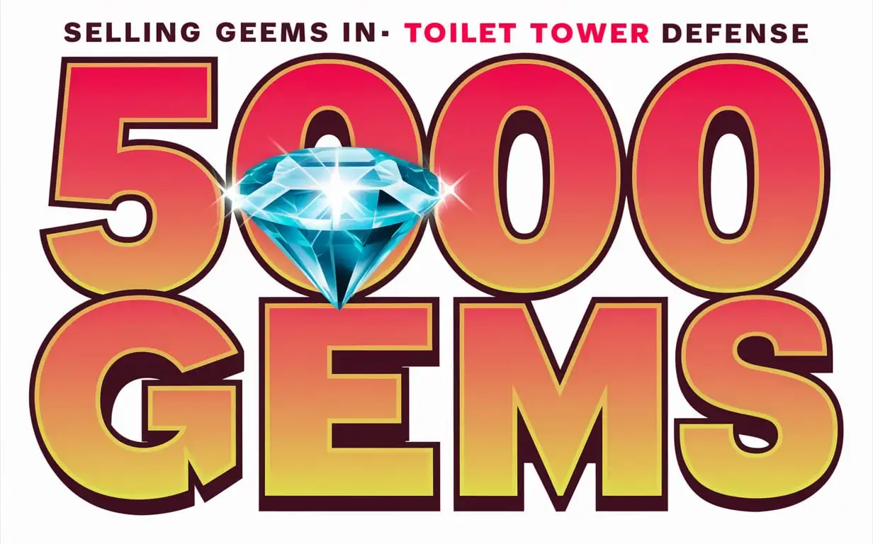 Roblox-Game-Banner-Selling-5000-Gems-at-Toilet-Tower-Defense-Place