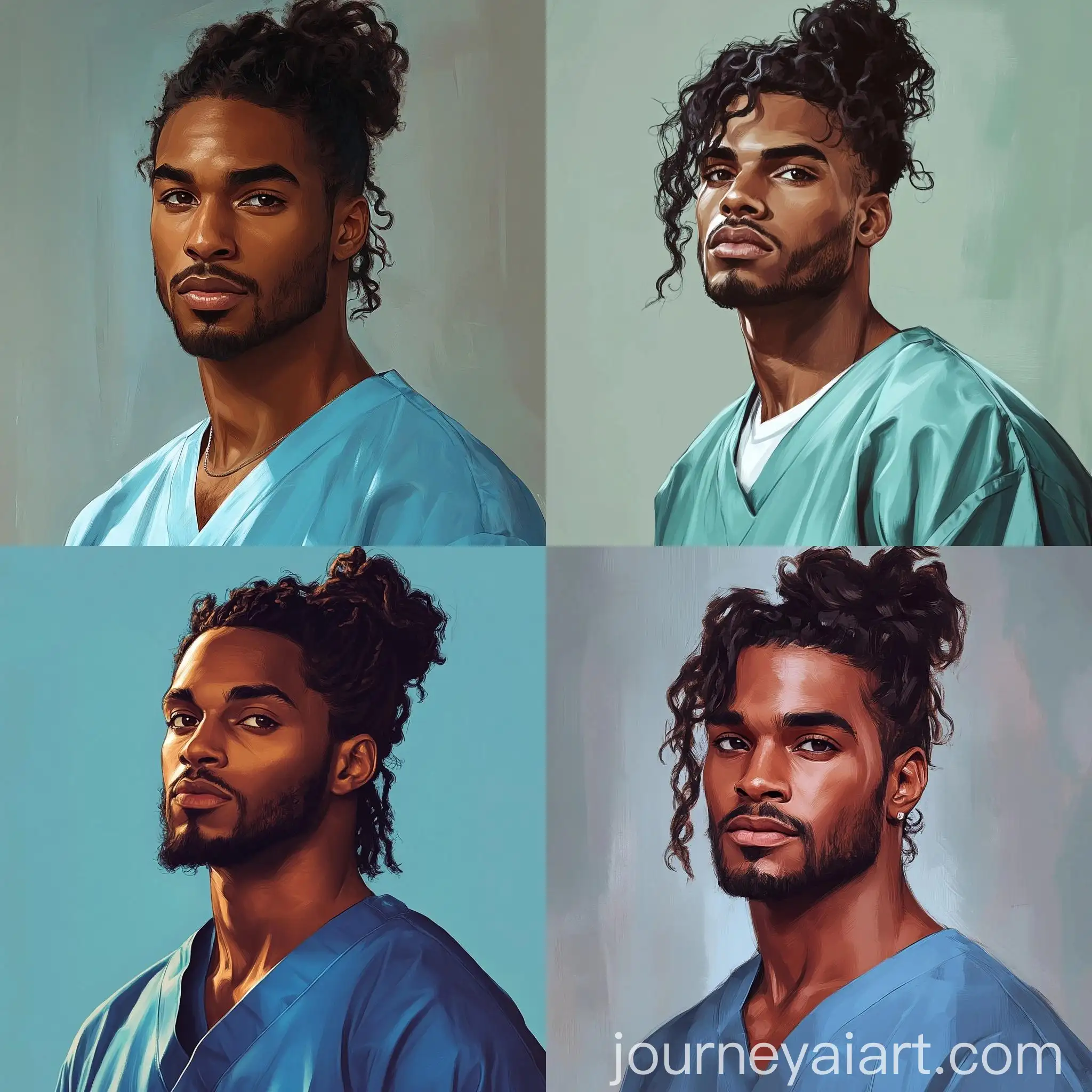 African-American-Male-Doctor-in-Fantasy-Anime-Style-Art