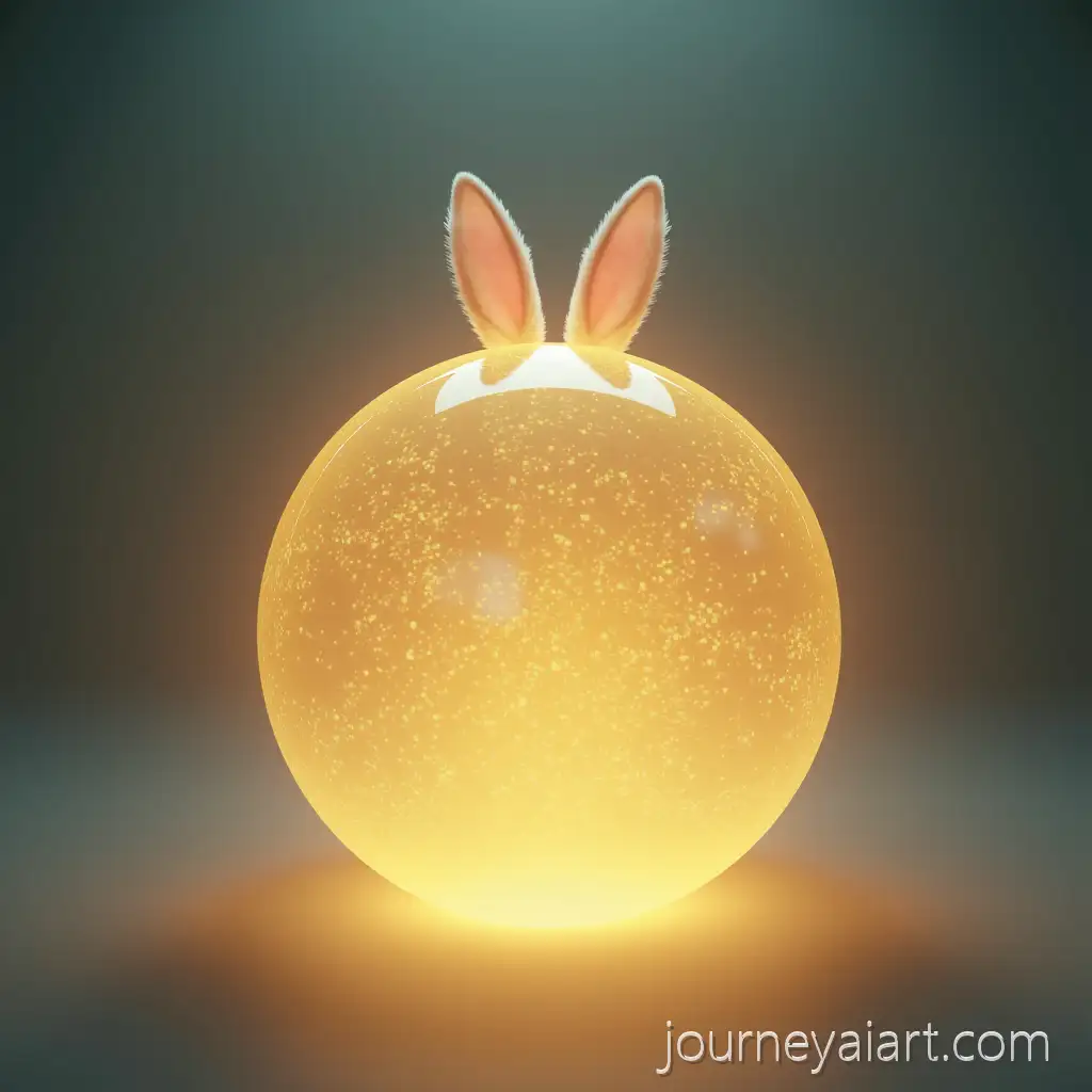 Glowing-Digital-Sphere-with-Floating-Cat-Ears-and-Ukrainian-Heritage-Theme