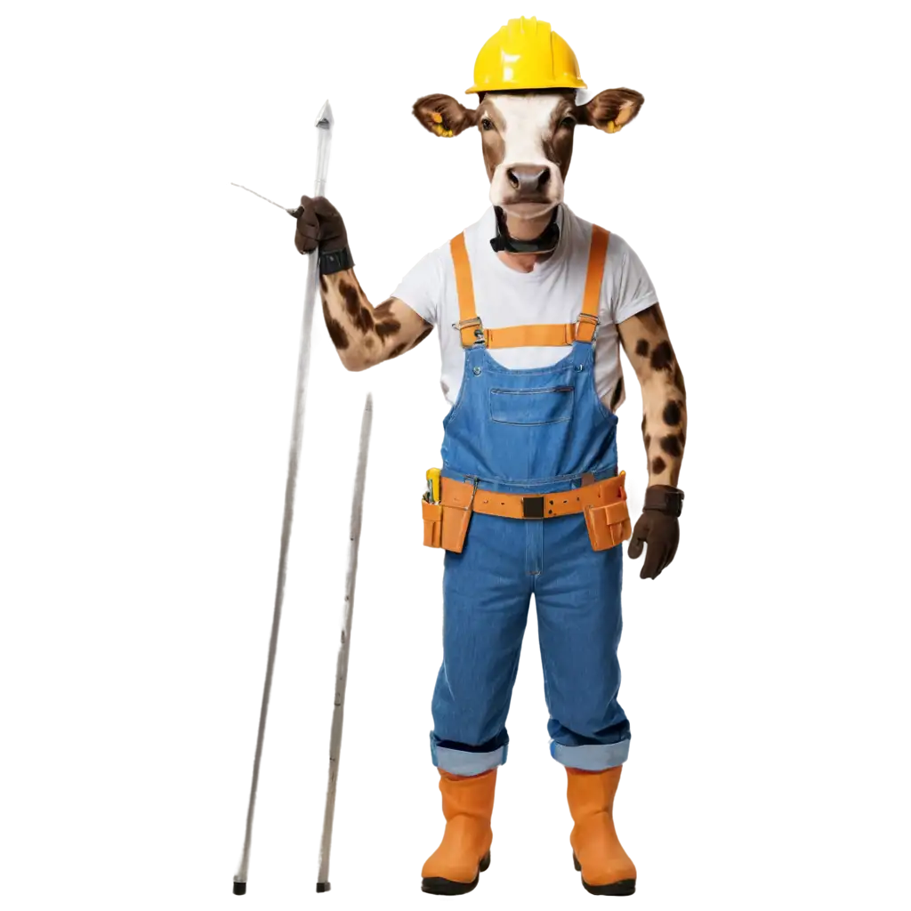 Cow-Dressed-as-a-Construction-Worker-HighQuality-PNG-for-Creative-Use