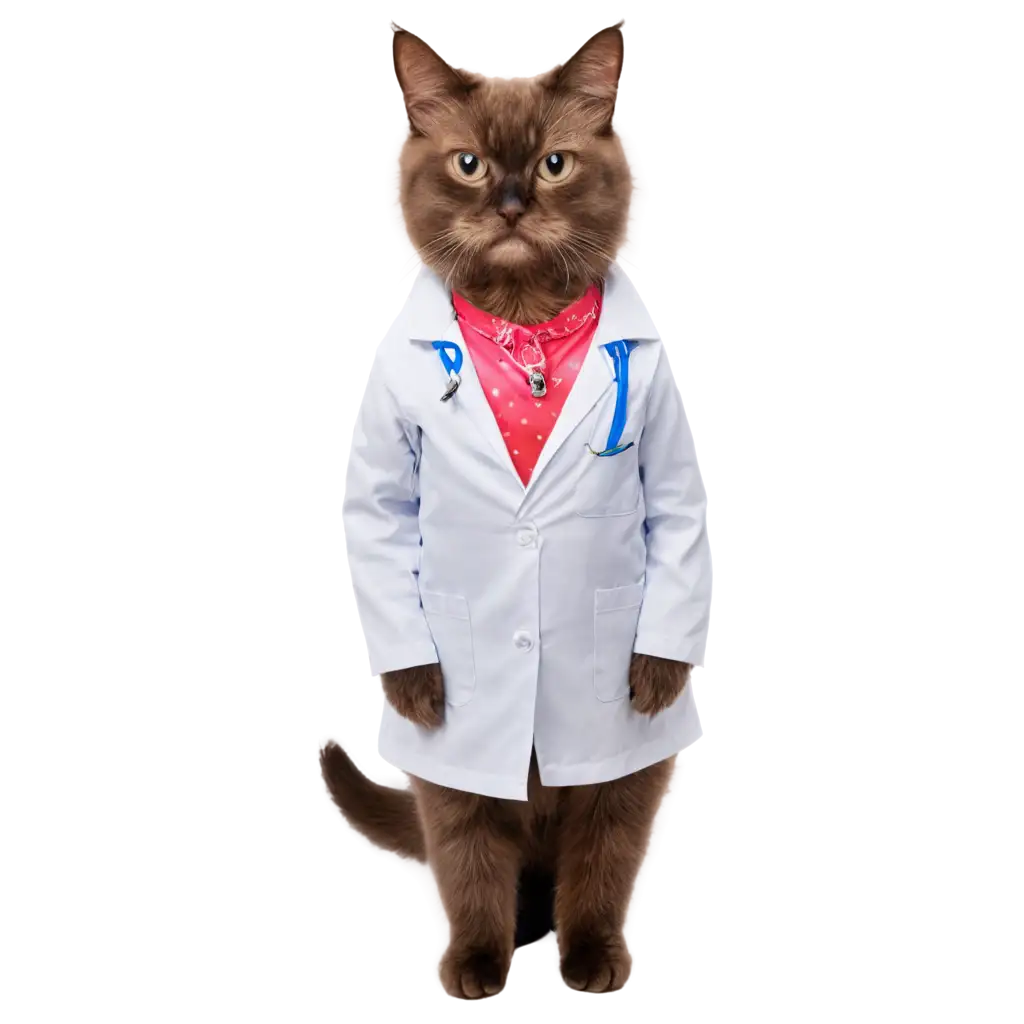 Beautiful-Cat-in-Doctor-Dress-PNG-Enhancing-Your-Online-Presence-with-a-Creative-Image