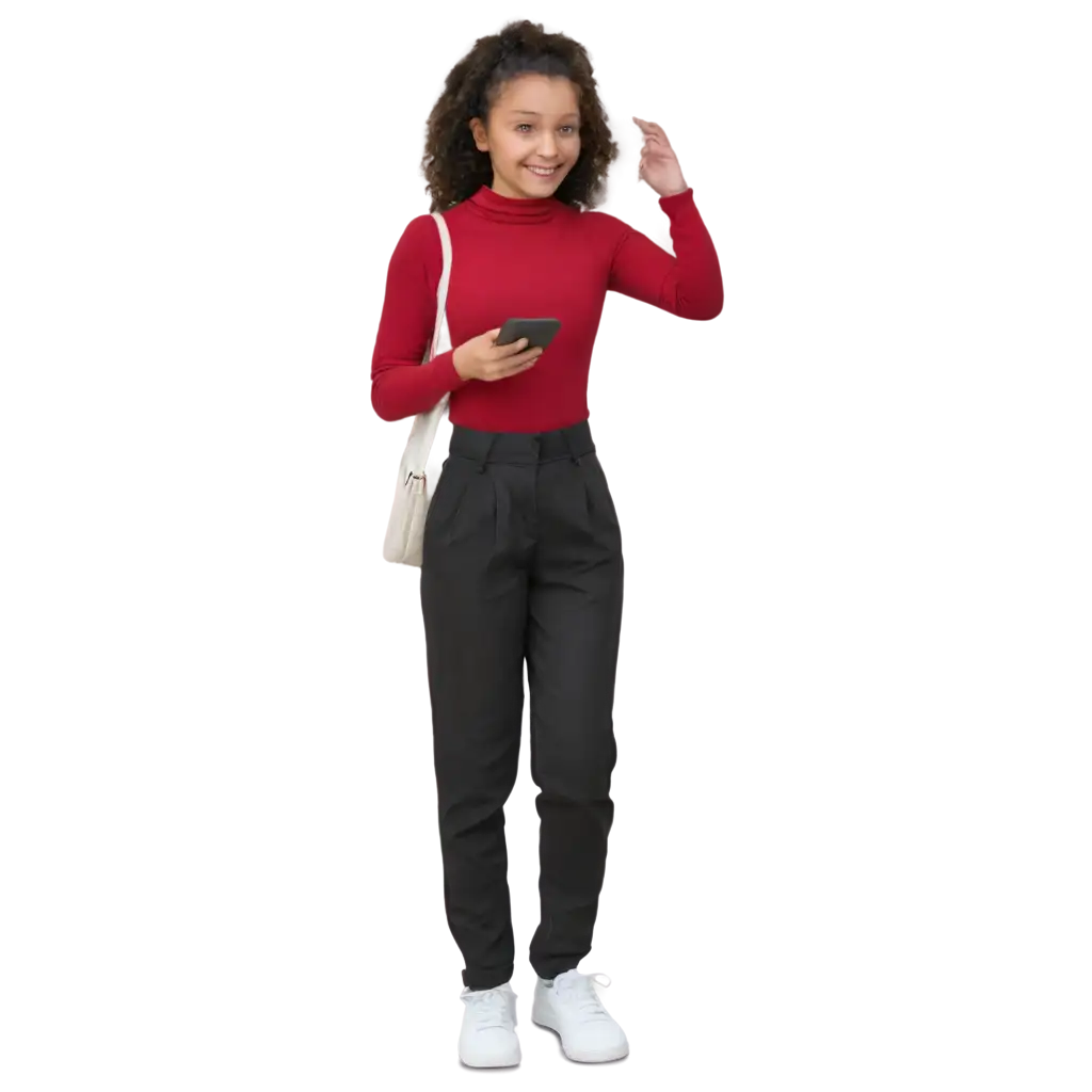 SEOOptimized-PNG-Image-of-Girl-with-Mobile-Screen