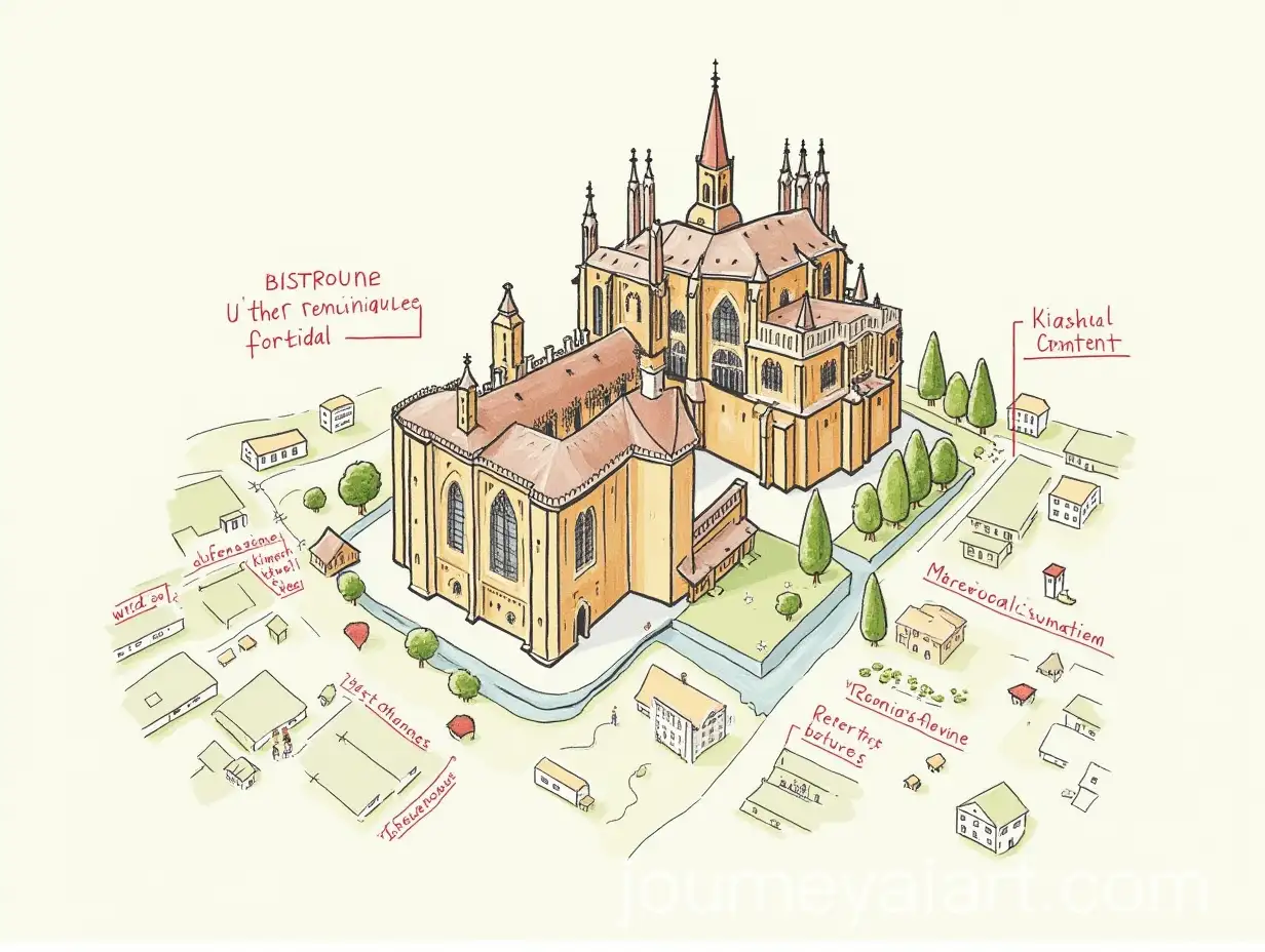 Illustrated-French-Romanesque-Architecture-Mind-Map