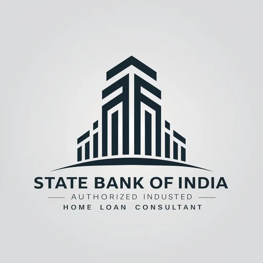 LOGO Design for State Bank of India Authorized Home Loan Consultant Building Tower Symbol in Construction Industry