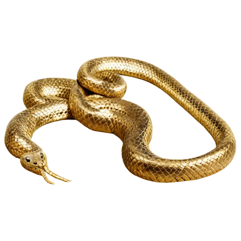 Golden-Snake-Coiled-on-a-Pile-of-Gold-PNG-Image-for-Stunning-Visual-Appeal-and-Versatility