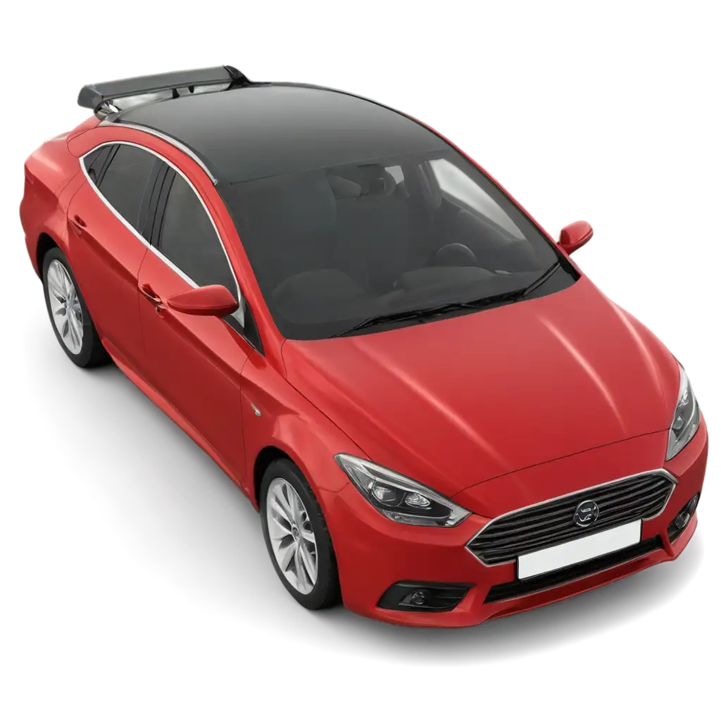 Red-Realistic-Car-Top-PNG-Image-for-Versatile-Creative-Projects