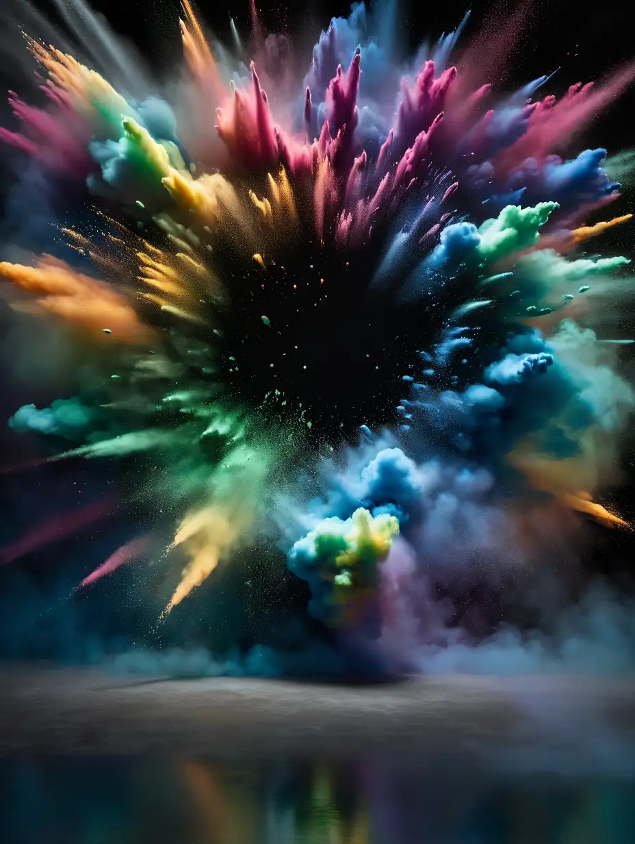 Powder Explosion Photography Background