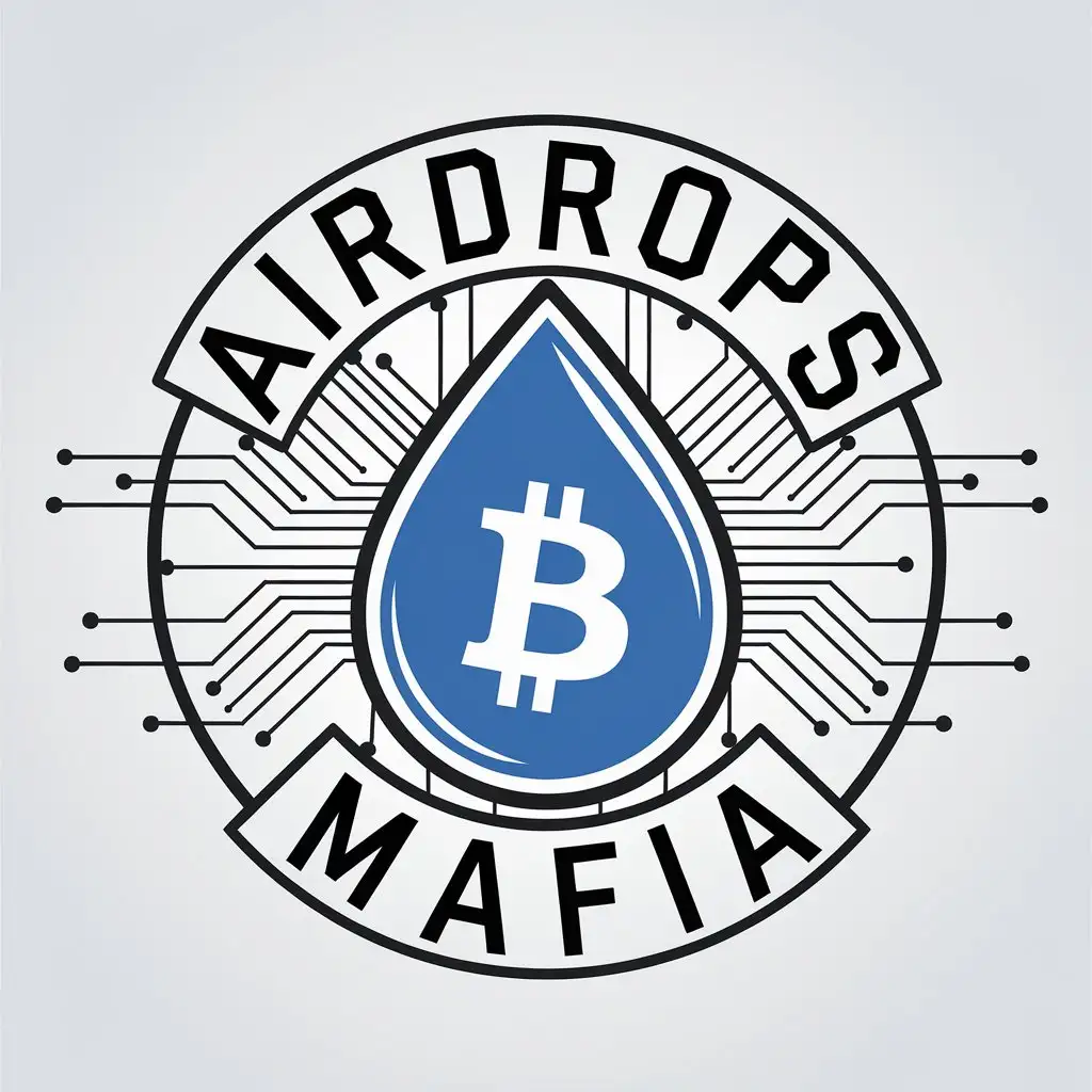 LOGO Design for Airdrops Mafia Vector Style with Bold Symbol and Clear Background