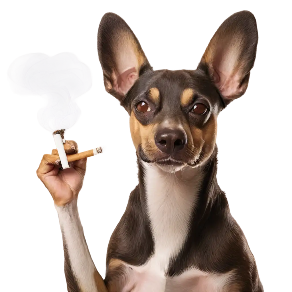 PNG-Image-of-Dog-Smoking-Marijuana-HighQuality-and-Clear-Graphic