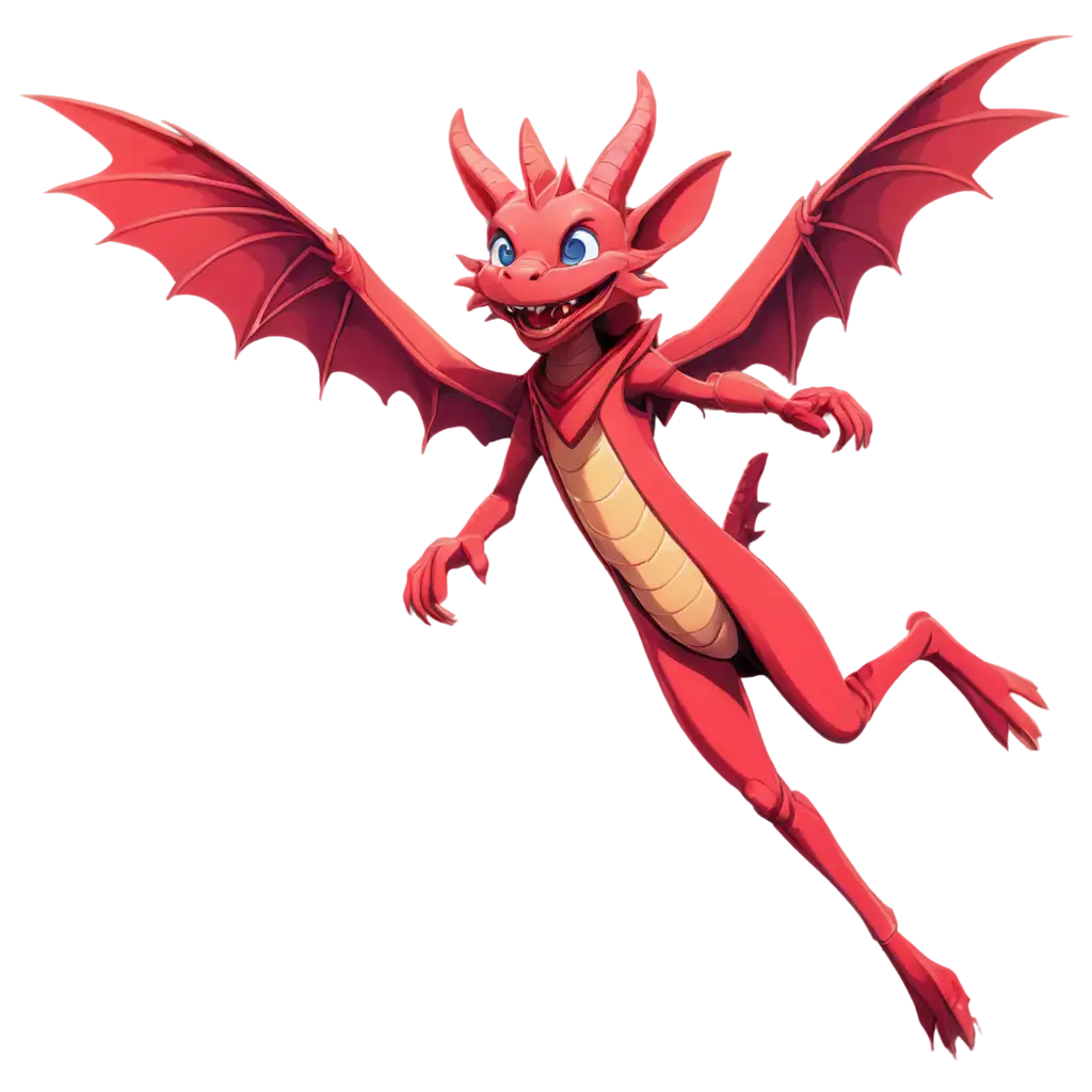 PNG-Image-of-a-DND-Red-Winged-Kobold-Sorcerer-Flying-in-Anime-Style