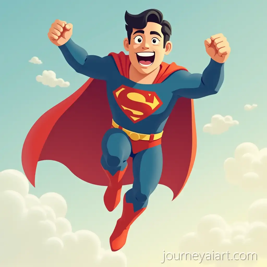 Character-Flying-in-Animated-Superman-Style